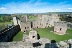 Ludlow Castle Shropshire near the B&B